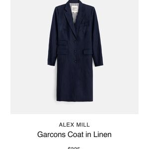 Alex Mill Navy Trench Coat